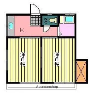 第2フェニックス【3階】の間取り