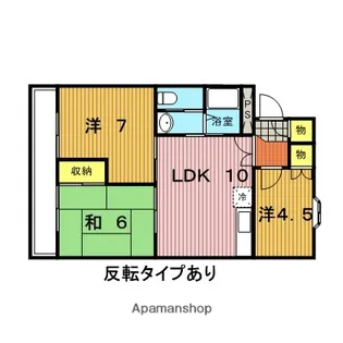 大戸第二コーポ【3階】の間取り