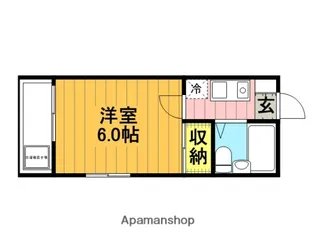 コスモシティ中浦和【101号室】の間取り