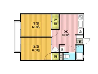 シティハイムアメニティ【2階】の間取り