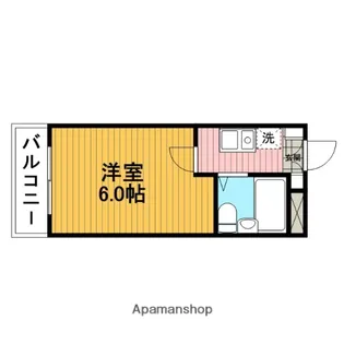 ソシアーレミラン中浦和【308号室】の間取り