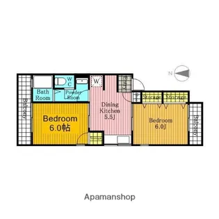 ヤマハハイツ浦和【1階】の間取り