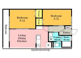 埼玉県さいたま市大宮区東町1丁目【アパート】の間取り