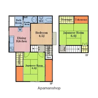 埼玉県さいたま市南区太田窪2丁目【テラスハウス】の間取り