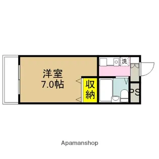 ジョイ北浦和【208号室】の間取り