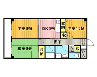 ガーデンヒルズ浦和【1階】の間取り