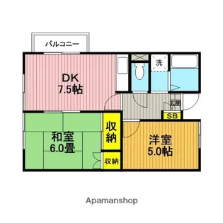 フェリース別所沼公園【202号室】の間取り