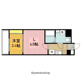 アクシーズタワー浦和岸町Ⅲ【7階】の間取り