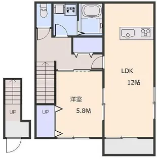 ドリームヒルズ【202号室号室】の間取り