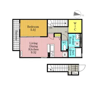 アムールシャトー【2階】の間取り