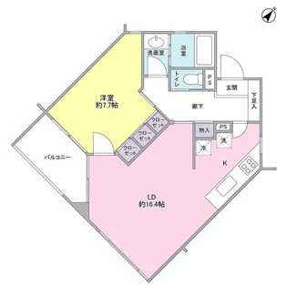 グリーン ヴィラ【1階】の間取り
