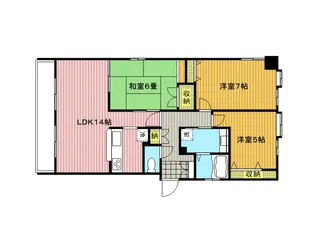 ライツ浦和別所【4階】の間取り