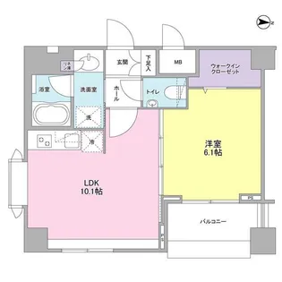 ソアラノーム北浦和【2階】の間取り