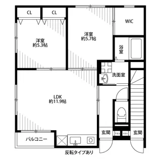 アムール LA MERE【1階】の間取り