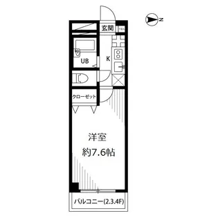 アンプルール フェール グランデール【4階】の間取り