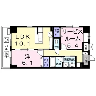 コライユ常盤【903号室】の間取り