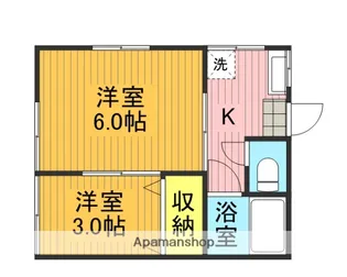 埼玉県さいたま市桜区道場2丁目【アパート】の間取り
