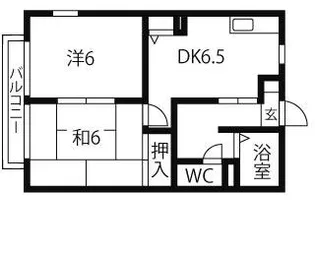 アニバーサリー A棟【2階】の間取り