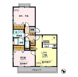 グリーンヒルズ【1階】の間取り