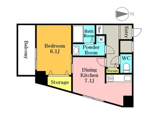 エストセントレ【6階】の間取り