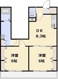 イーストパークURAWAⅢ【303号室号室】の間取り