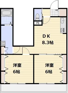 イーストパークURAWAⅢ【303号室号室】の間取り