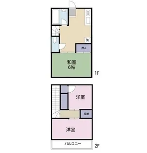 埼玉県さいたま市南区大谷場1丁目【テラスハウス】の間取り