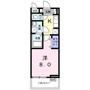 アビタシオンⅠ【2階】の間取り