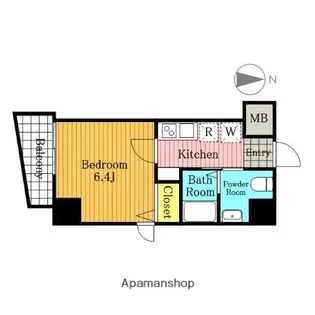 P’Sグランデ常盤【604号室】の間取り