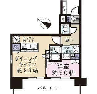 プラウド浦和【14階】の間取り