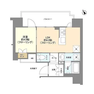 ネベル浦和【2階】の間取り