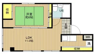 ひかりビル【004号室号室】の間取り