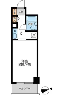 CASSIA南浦和【0803号室】の間取り