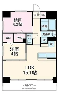 ラグゼナ浦和【3階】の間取り