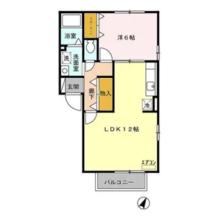ガルデニア・T【2階】の間取り
