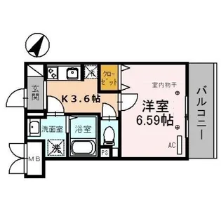 シャルマンCKK【2階】の間取り