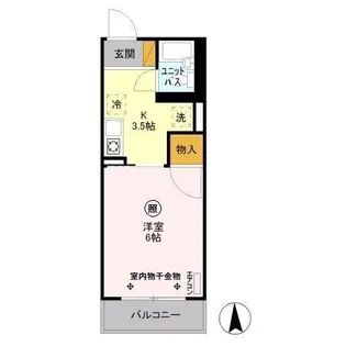 ドミトリー中浦和【1階】の間取り