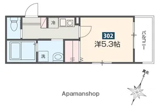ハレアカラ東浦和【3階】の間取り