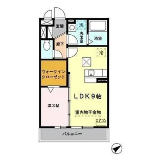 ヴィーブル浦和【1階】の間取り