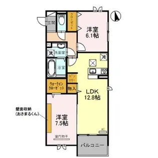 イルヴァン【1階】の間取り