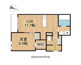 カントリーマム邦菊【3階】の間取り
