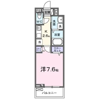 コントレイル【3階】の間取り