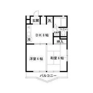 ロキシーパンセ中浦和【3階】の間取り