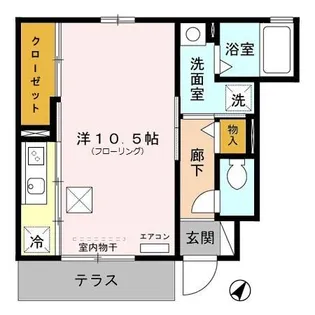 プラセール【101号室】の間取り