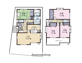 埼玉県さいたま市緑区太田窪1丁目【一戸建】の間取り