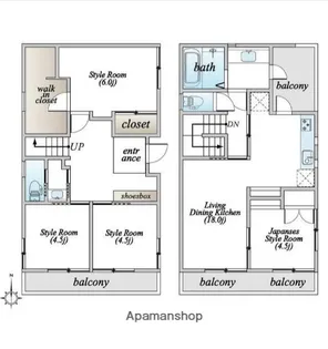 埼玉県さいたま市浦和区岸町5丁目【一戸建】の間取り
