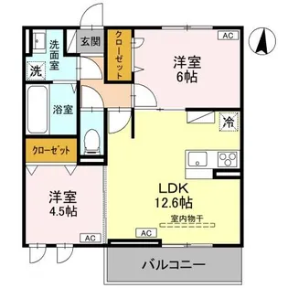 ユートリー III【3階】の間取り