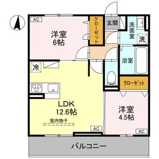 ユートリー III【3階】の間取り