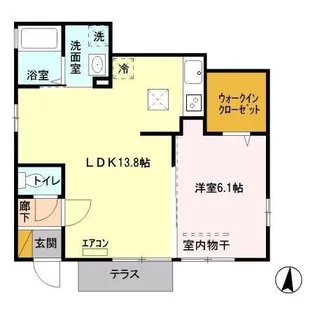 ヴェルジュ向 A【1階】の間取り