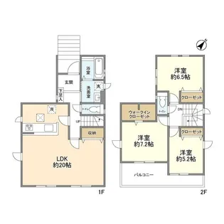 埼玉県さいたま市南区大字大谷口【一戸建】の間取り